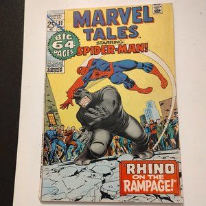 MARVEL TALES #32 (NOV 1971) REPRINTS AMAZING SPIDERMAN #43 RHINO LEE ROMITA